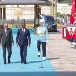 Gabon Cumhurbaşkanı Nguema Külliye'de