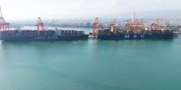 Mersin'in yeni terminali 400 metrelik mega gemiyi karşıladı